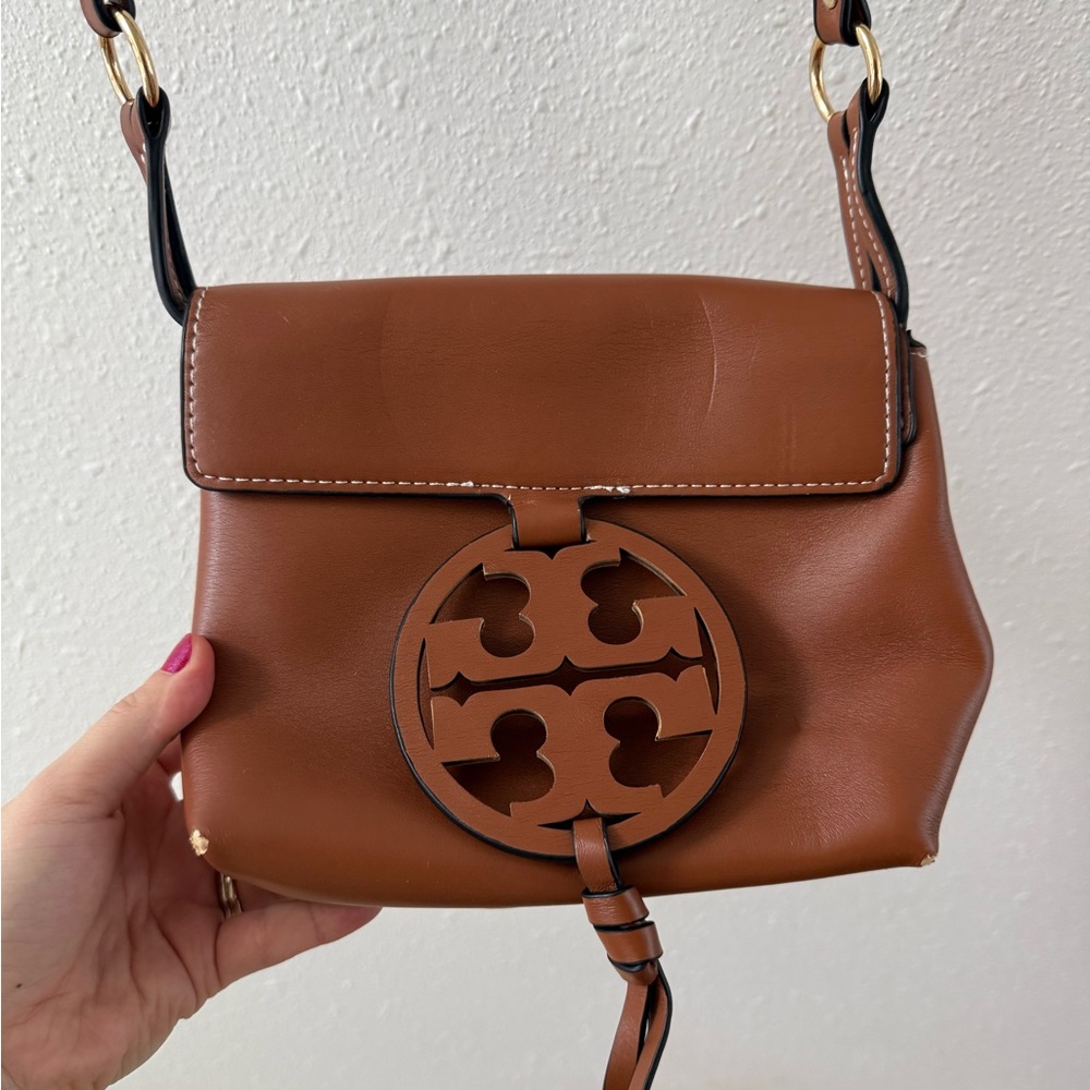Tory Burch Tan Leather Crossbody Bag